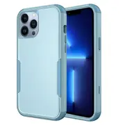 For Apple iPhone 13 Pro 3in1 Case Drop Resistant Defender Tradies Hybrid Armor Heavy Duty Rugged Shockproof Tough Cover (Sky Blue)