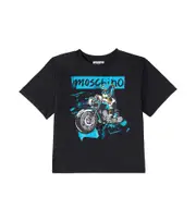[Moschino Kids] Moschino Kids Cotton-blend jersey T-shirt Y 14 black