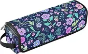 [sanluoli] 2 in 1 Hair Tools Organizer with Iron Mat Portable Hair Styling Tool Organizer Vector Cute Small Flower Contemporary Portable Organizer
