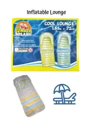 Inflatable Cool Lounge Bed Float Pool Beach Swimming Floating Water Air Chair