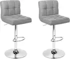 Artiss Bar Stools Stool Set of 2 Adjustable Kitchen Swivel Counter Barstools