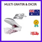 Multi Blade Food Chopper Grater Julienne Slicer Vegetable Cutter Onion Dicer |AU