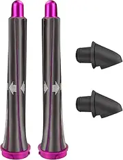 Dxyue 1 Pair 20mm/0.78 inch Long Hair Curling Barrels Attachments for Dyson Airwrap with 2 Upgraded Adapter Converting Hair Styler into Hair Dryer