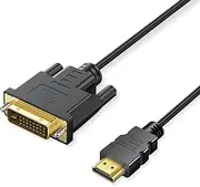 HDMI to DVI Adapter Cable,Bi Directional DVI-D 24+1 Male to HDMI Male Cable,High Speed Adapter Cable Support 1080P Full HD Compatible with Raspberry Pi,Roku,X-Box One,PS3/4/5,Graphics Card,2m