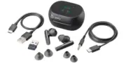 Poly Voyager Free 60+ UC, Smart Charge Case with BT700 USB-A, MS Teams, Black