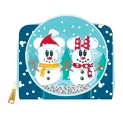 Loungefly Disney Mickey Mouse - Snowman Snow Globe Zip Around Wallet