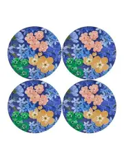 [Maxwell & Williams] Forget Me Not Round Cork Back Placemat 32cm Set in Multi