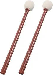 DOITOOL Elegant Wooden Mallets 2pcs Buddhist Fish Drum Sticks Percussion Instrument for Meditation Home Decor Fit