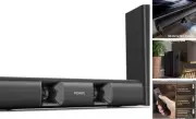 Sound Bar for Smart TV, 90W Compact Soundbar TV Speaker with Subwoofer,