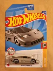 2022 Hot Wheels 1994 BUGATTI EB110 SS #65/250 HW TURBO #5/10 Metalflake Gray
