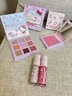 Authentic Sanrio COLOURPOP x HELLO KITTY Eyeshadow Palette Blush Lipgloss Set