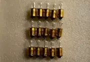 (15) BAYONET #1847 INCANDESCENT CEC LAMPS /6.3v .15A BA9s/BULBS/Technics SA