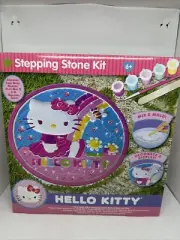 Sanrio HELLO KITTY Garden Stepping Stone Kit Gloves Play Mat Molding Tray CRAFT