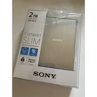 Sony HD-SL2 2TB 隨身行動硬碟 全新現貨(1銀2黑）（已保留勿下單）