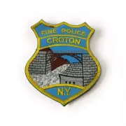 Croton Fire Police Department Patch Croton on Hudson New York RARE Uniform Patch