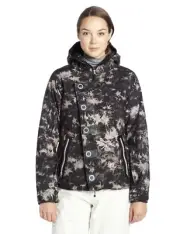 Betty Rides Women's Dynasty Nikki Jacket, Black Tie Dye, Large