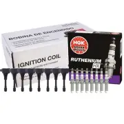 Hitachi 8 Ignition Coils NGK 8 Ruthenium HX Spark Plugs Kit For Nissan Amada 5.6 (for: Nissan)