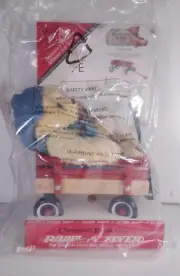 Cherished Teddies & Radio Flyer Plush Bear in A Little Red Wagon Toy Enesco New