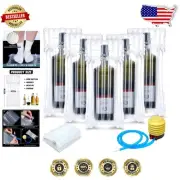 150 Pcs Inflatable Wine Bottle Protector Bags with Pump for Safe Travel Shipping