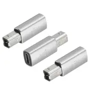 USB C to Printer Convert Adapters Type C to USB B Adapters Silver /3 Pcs