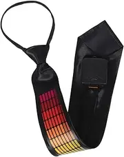 [BESPORTBLE] Light Up Sound Control Christmas Tie for Men Comfortable Shining Tie for Parties Dj Bars Rave Gear Effortless Adjustments Durable Design