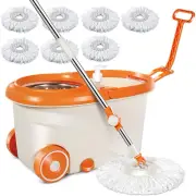 Mop Spin Microfiber Floor Bucket Cleaning Easy O-Cedar Head Replacement System