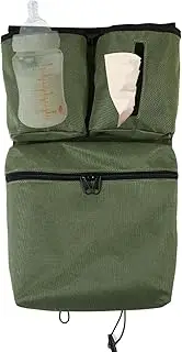 FmtwPhn Pram Organiser Bag, Pram Caddies, Pram Organiser Made of Oxford Fabric, Pram Caddies with Cup Holder, Travel Stroller Accessories for Nappy