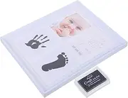 MERRYHAPY Photo Frame Growth Frame Photo Albums First Year Picture Frame Footprint Picture Frame Newborn Picture Frame Hand and Foot Print for First Year Photo Holder