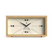 NEW Newgate Lemur Retro Bamboo Alarm Clock, Hovercraft Dial, 22cm