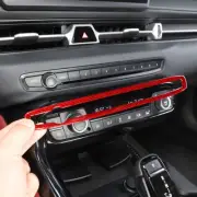 Real Red Fiber Central Control Volume Knob Panel Trim For Toyota Supra A90 19-22 (for: Toyota)