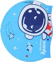 Cartoon Silicone Swim Cap for Comfortable Ears Protection Easy to Wear Skid Design for Safe Swimming Fun Present for Young Swimmers