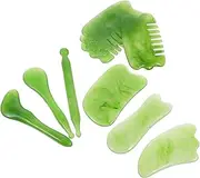 Gua Sha Scraping Tools 10pc Massaging Plates Face Tool Kit Massage Roller Facial Cupping Resin Material
