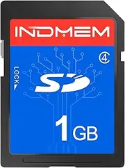 INDMEM SD Card 1GB Class 4 Flash Memory Cards MLC Stanard Secure Digital Cards Camera Cards, 1GB(1pc)