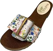 [Solema] Carly Leather Shoes Sandals Clog Mules Comfort Shoes Slippers Women