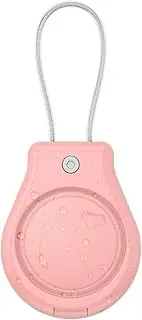 AirTag Case with Wire Cable, Secure Holder Protective Cover for Air Tag, Scratch Resistance, AirTag Accessory (Rose)