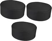 [Yardenfun] Elegant Black Chef Hat Breathable Mesh Cap Comfortable for Professional Kitchen Use