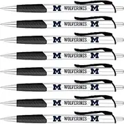 Greeting Pen Michigan Silver Barrel Grip Pen 8 Pack (2810)