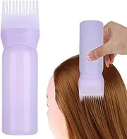 Hair Dye Bottle 160ML Hair Oil Applicator Bottle Shampoo Comb Applicator Brush for Dyeing Tool Purple-