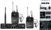 Wireless in-Ear Monitor System, Stereo & Mono IEM System w/Bodypack Receivers