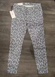 Women's 7 For All Man Kind leopard print skinny pants - size 26