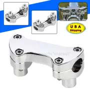 1 1/2" Tall Handlebar Risers Top Clamp For Harley Dyna Super Glide Softail FLSTF