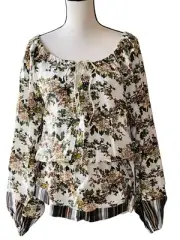 One Teaspoon Size XS White Floral Whimsical Wild Valley Dress Tunic Top - New