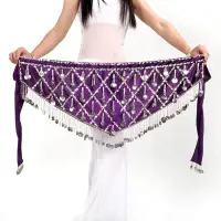 在飛比找Yahoo!奇摩拍賣優惠-舞蹈服10016#埃及扎染肚皮舞腰鏈 肚皮舞臀巾腰帶 肚皮舞