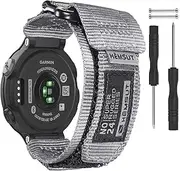 Compatible With Garmin Watch Band,For Foreathlete/Forerunner735xt/220/230/235/620/630/ Approach S20/S5/S6 Smartwatch Replacement Band,Garmin Nylon Sport Strap