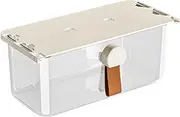 Under Desk Storage Drawers | Sliding Under Counter Drawer Organizer - Adhesive Clear Container Slide out Holder for Home Kitchen Office School