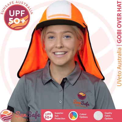 Gobi Over Hat UVeto Australia Hard Hat Cover Sun Protection Helmet Sun Brim Flap