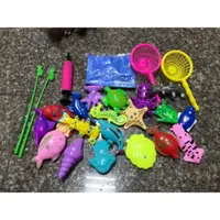 在飛比找蝦皮購物優惠-磁性釣魚26件組  夜市磁鐵釣魚  有網子有釣桿 洗澡玩具 