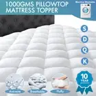 Extra Thick Bed Pillowtop Matress Mattress Topper Protector Single Queen King AU