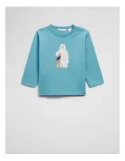 [Country Road] Polar Bear Long Sleeve T-shirt in Lagoon