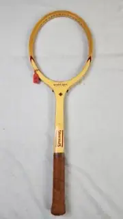 Spalding World Open Wood Tennis Racket - 4 5/8 in, Unstrung, MID, New w/o Tags